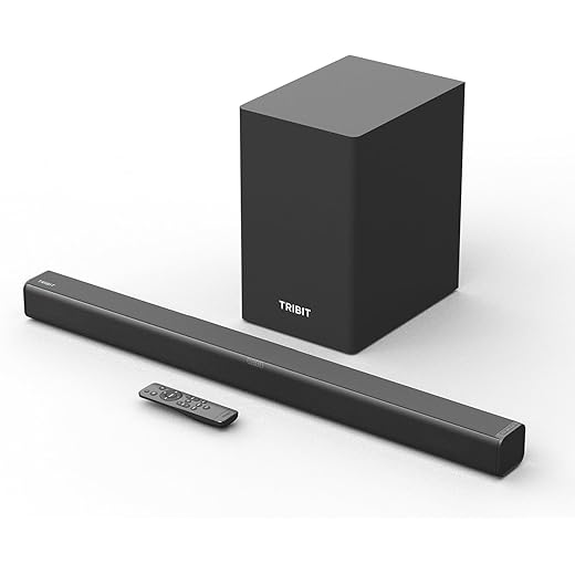 Tribit Soundbar Speaker S1 with Wired Subwoofer for Deep Bas