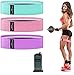 Tinkber Bande de Résistance Set, Lot de 3 Bande Élastique Fitness en Tissu, Bande d'exercice avec 3 Niveaux de Force pour Entraînement Corps, Jambes, Fessiers, Fitness Musculation Pilates,Squat,Yoga