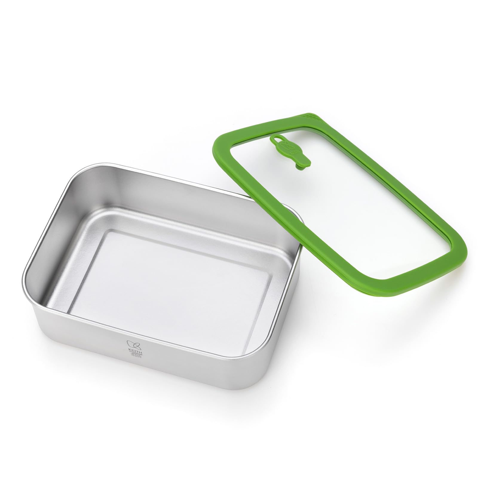 Keith Recipientes de titanio para almacenamiento de alimentos con tapas a prueba de fugas y herméticos | Contenedores de titanio herméticos para congelador, fiambrera Bento de 800 ml para comida