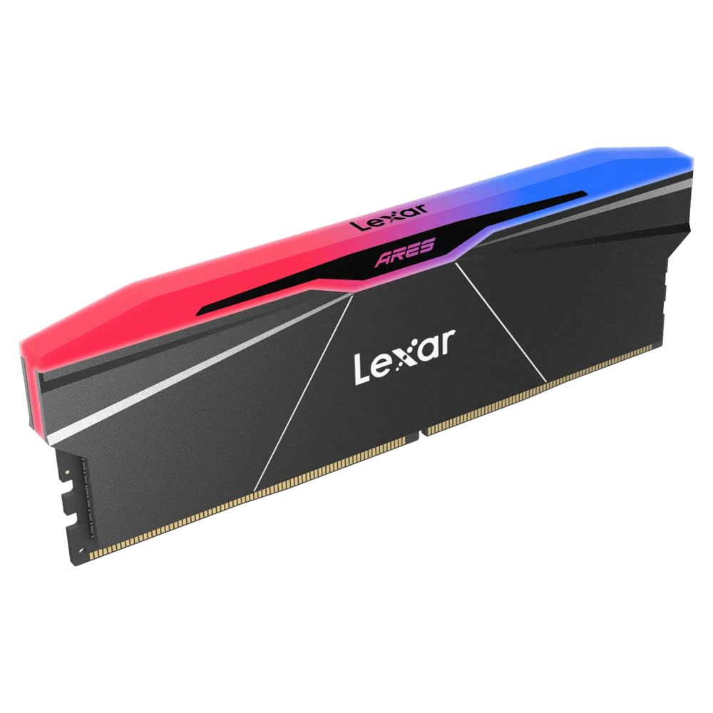 Lexar Ares RGB 2nd Gen 32 GB (2 x 16 GB) 6000 MHz CL30 DDR5 Gaming RAM (LD5U16G60C30BR-RGD)