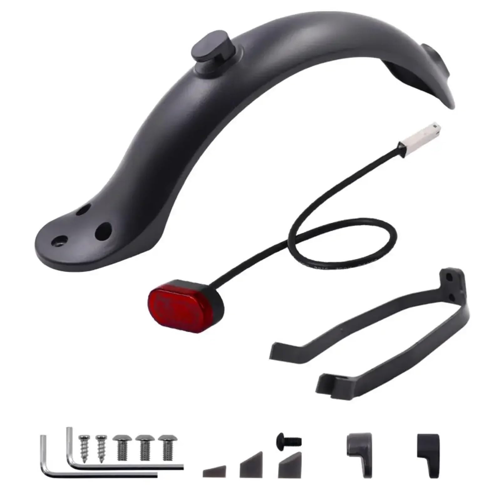 Guardabarros Trasero Scooter eléctrico Guardabarros Trasero for Scooter eléctrico, luz Trasera, Guardabarros Trasero Corto, Accesorios for Guardabarros Trasero(350ML Pink)
