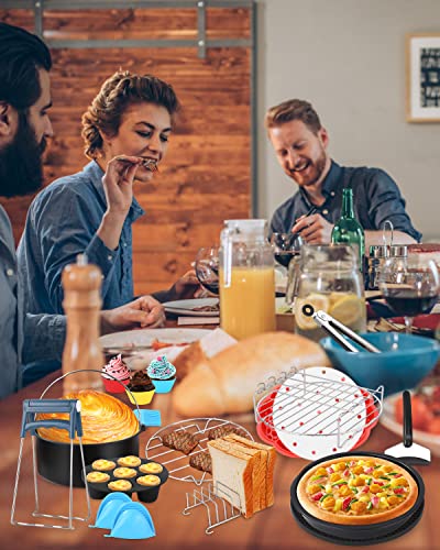 Accesorios freidora de aire,7 ", juego de 16 piezas, 200 hojas de papel, Adecuado para freidoras de más de 18 cm (7 pulgadas) de diámetro