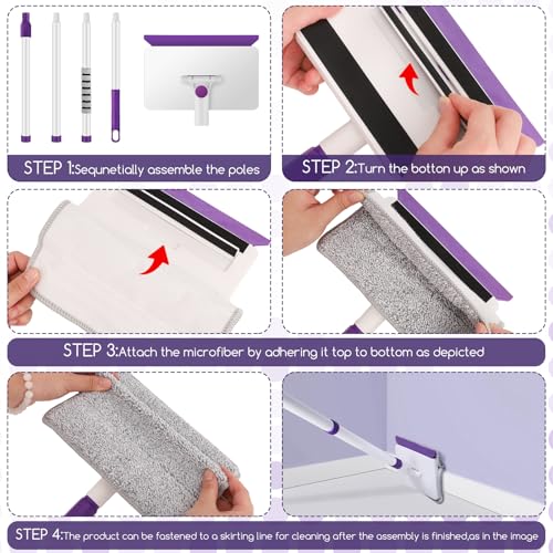 Baseboard Cleaner Tool with 60