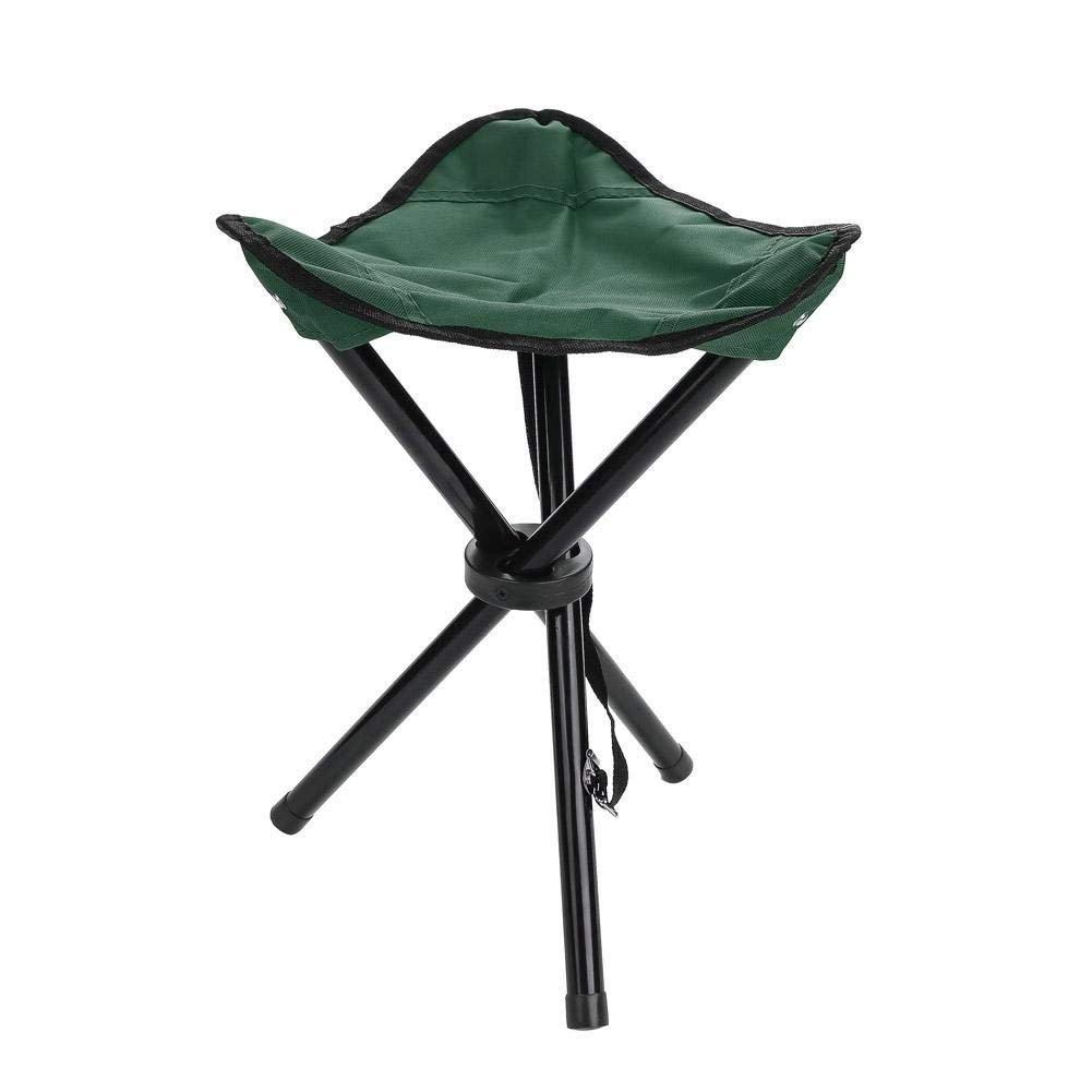 ASHTABAL HOME Folding Tripod Chair, Portable Lightweight Folding Tripod Fishing Camping Stool for Outdoor Camping Walking Hunting Hiking Fishing Travel(Green-L)-image-35