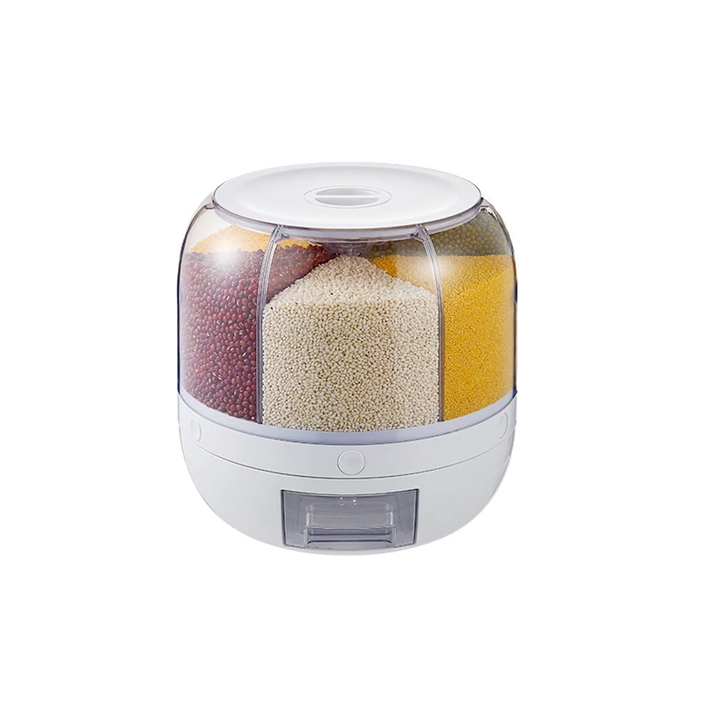 Boîte de rangement de riz hermétique avec distributeur rotatif SSDD