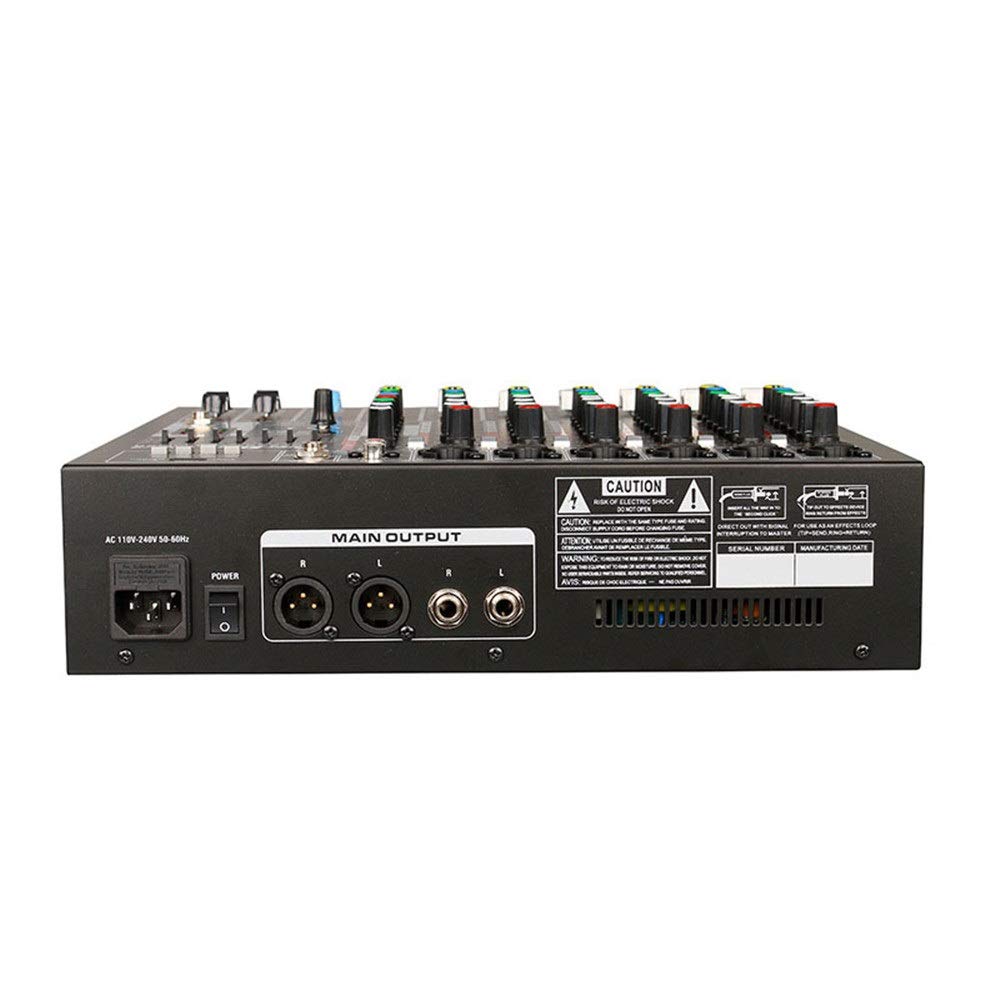 DJ Mixer 4-K Digital Profi Power Mixer USB Revers Effekte USB Unterstützt USB / SD Karte Interface Mischer Kompakte Mixkonsole (Farbe: C1, Größe: One Size)