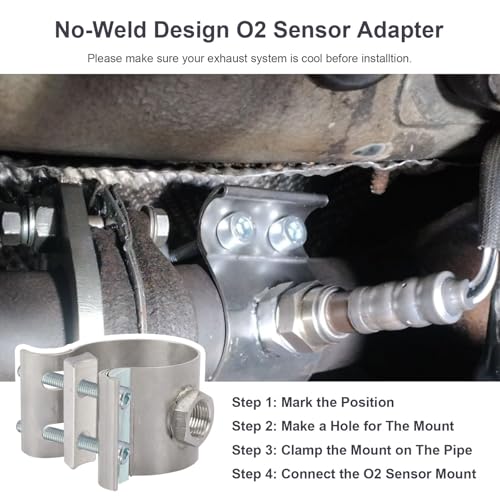 Adaptador de Sensor de Oxígeno para Auto 1-3/4"-2" miniatura 7