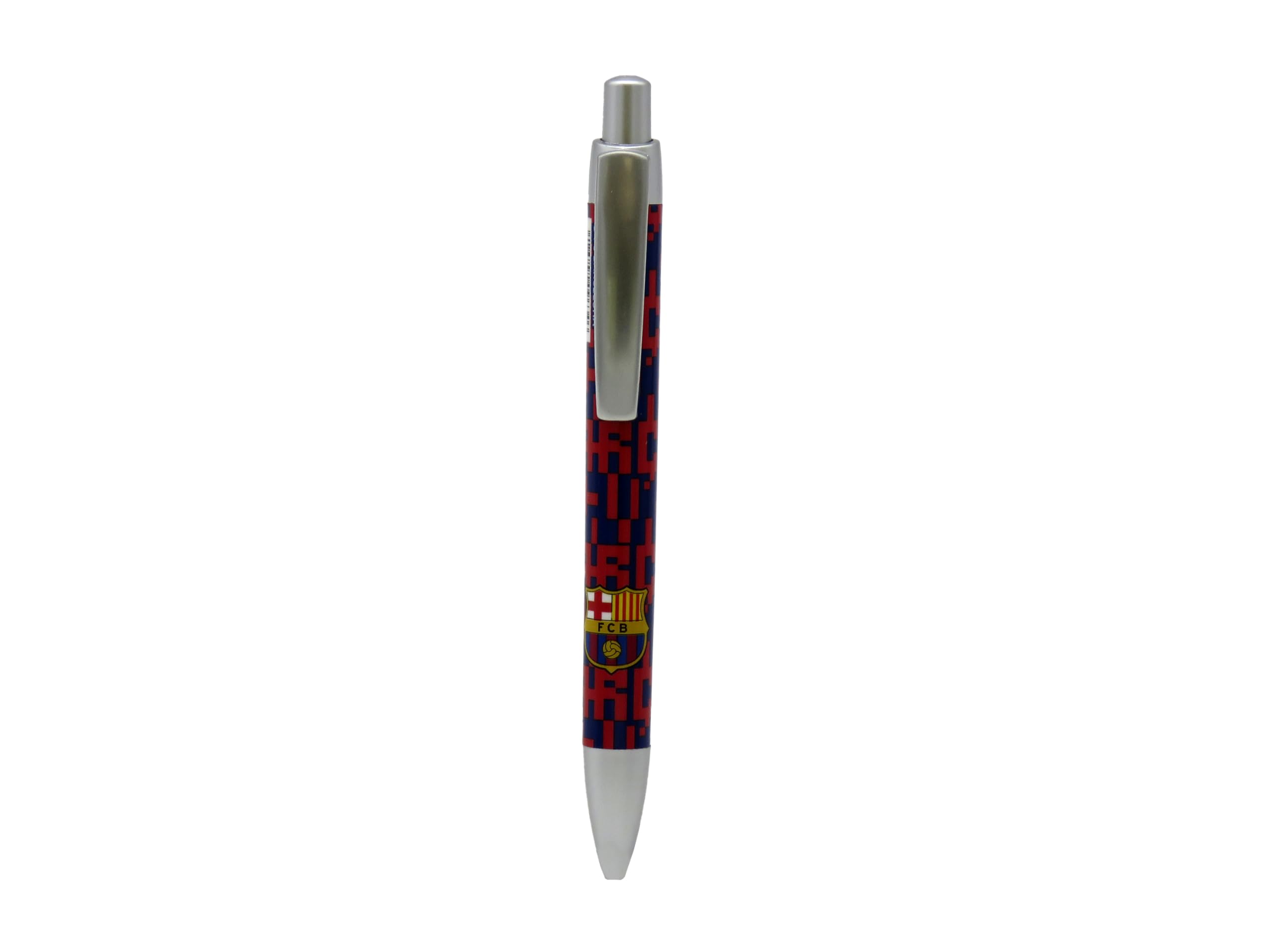 CYP BRAND FC Barcelona – Youth Metal Pen, Red, FC Barcelona Shield Design, Official Product
