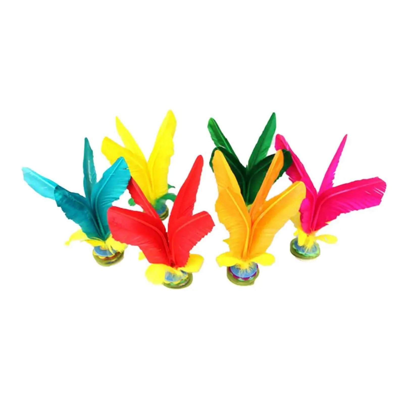 DINGHONG Light Feather China Kick Shuttlecock Footbal Foot Kick Fancy Goose Feather Shuttlecock for Physical Exercise Kicking Shuttlecock (Nezha Same Style