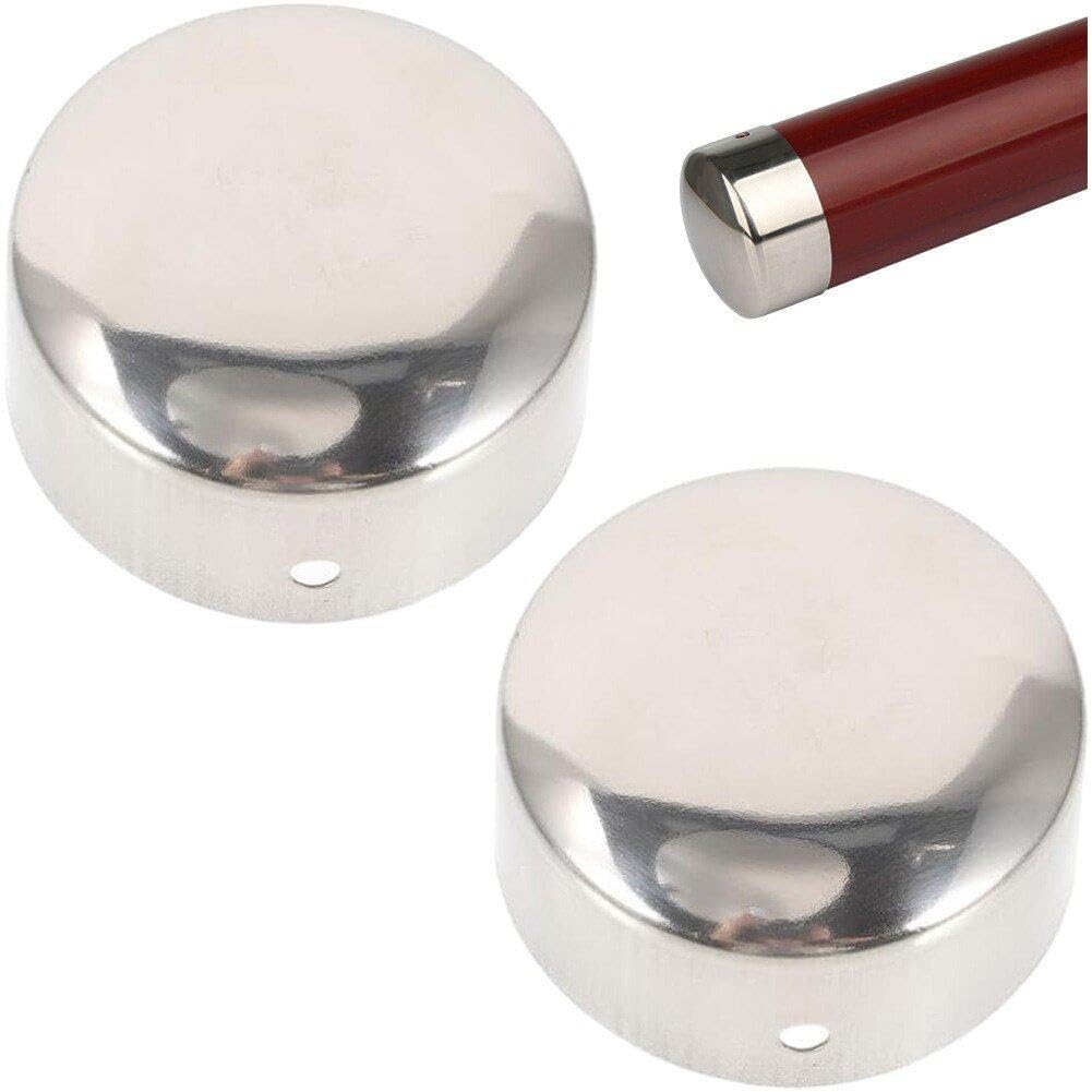 Tapones redondos de 38 mm para soportes de riel de barandilla, ideales para decoración de reposabrazos de tuberías, tapas de extremo de mujer