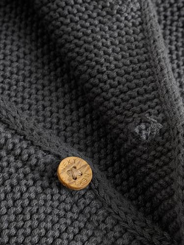 NEXT Baby Jungen Standard Strickjacke Holzkohle Grau 62-68