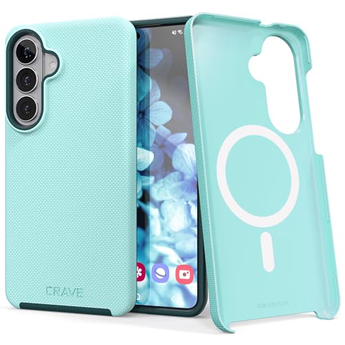 Image of Crave for Samsung Galaxy S26 Plus Case, Compatible with MagSafe Shockproof Protection Dual Layer Case for Samsung Galaxy S26 Plus (6.7 inch) - Aqua