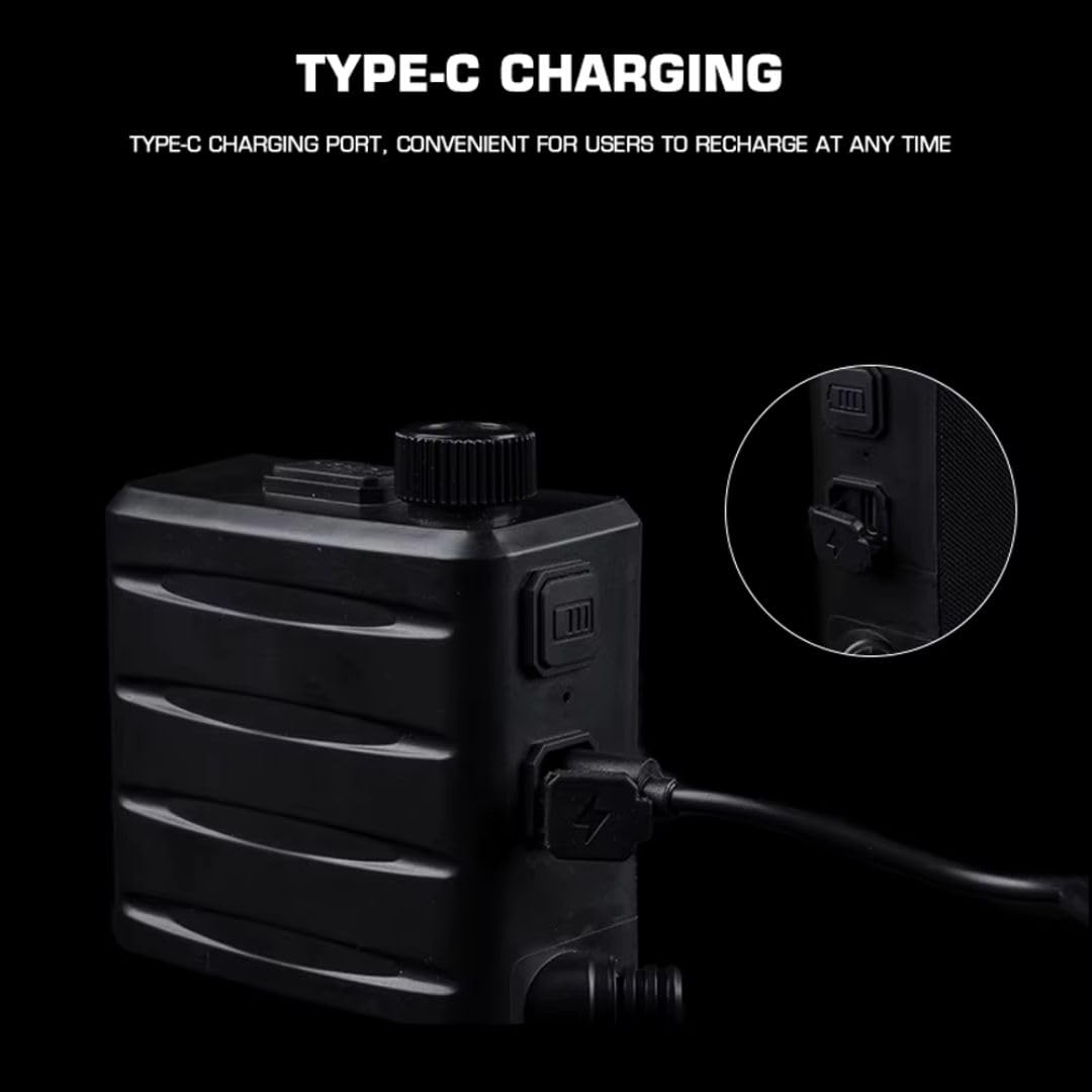 Sistema Antivaho Gafas Airsoft Gen2 Ventilador Anti Vaho USB C Bateria Recargable Autonomia Prolongada Potencia Ajustable