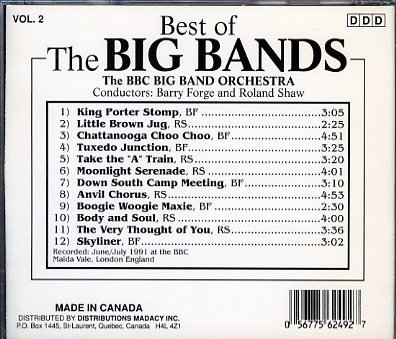 Best Of the Big Bands Vol. 2 [Unknown Binding]