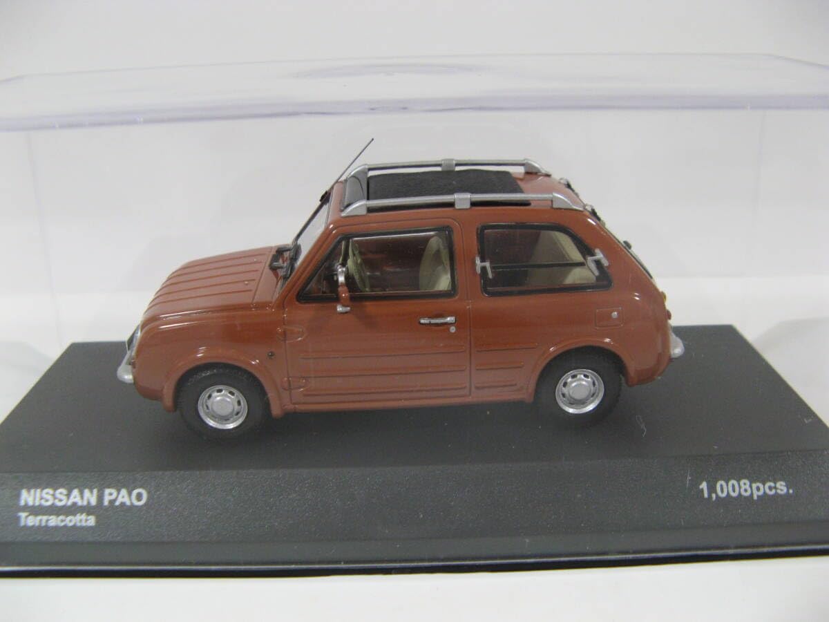 NISSAN PAO ミニカー テラコッタオレンジ 京商 1⁄43 パイクカー 京商 1