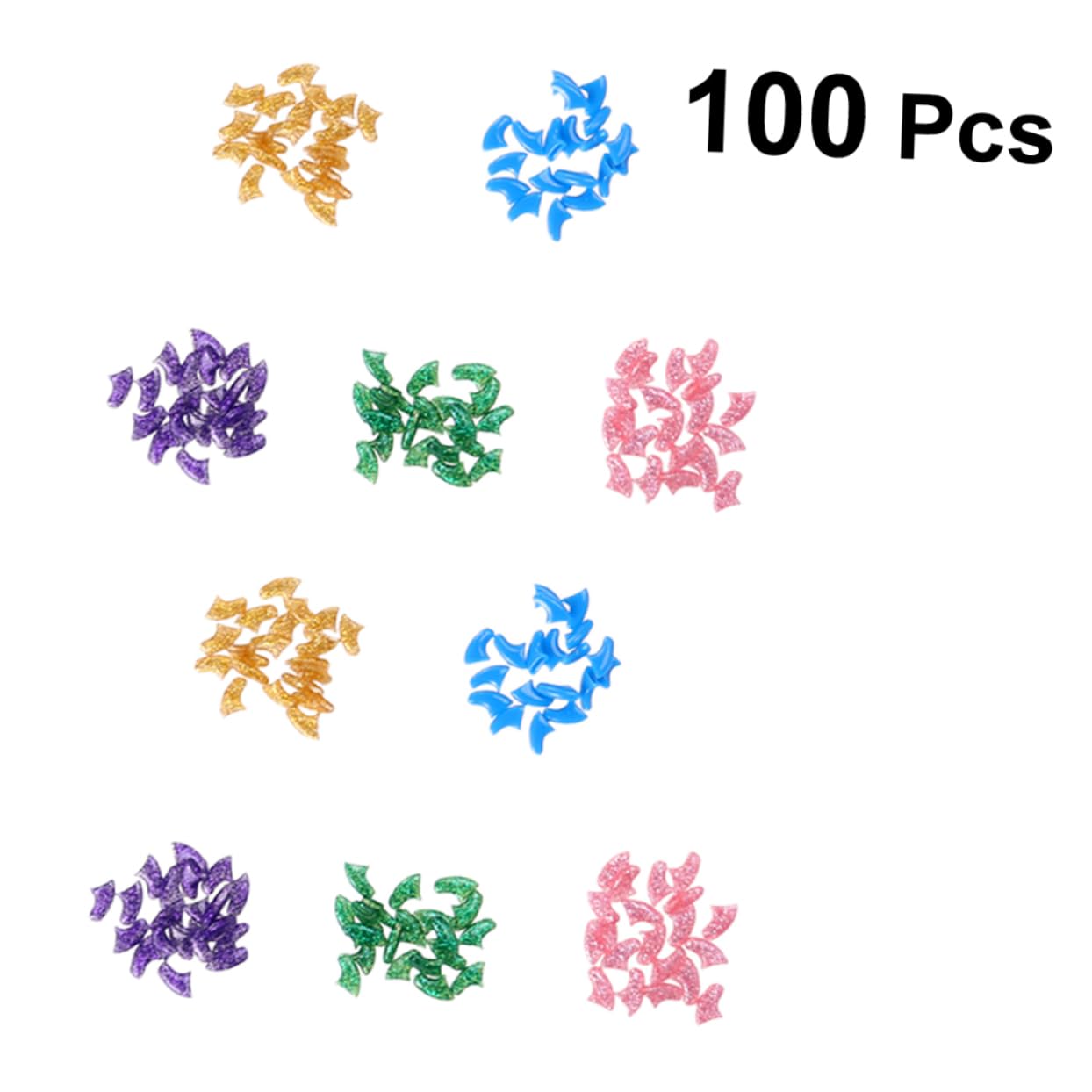 INOOMP 300pièces Couvre- pour Animaux De Compagnie Colorée pour Griffes De Chat Et Chien Doré Et Pratique Et