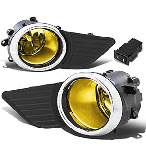DNA MOTORING FL-ZTL-221-AM Front Bumper Fog Light With Switch Driver & Passenger Side Enhance visibility [Compatible with 11-17 Sienna]
