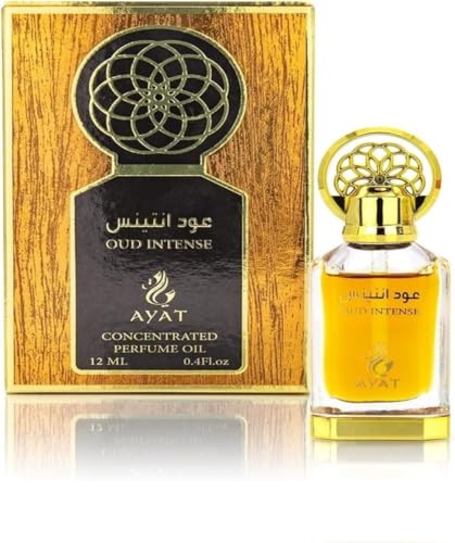 AYAT PERFUMES – Huile de Parfum 12 ml Extrait de Parfum Oriental Arabian Odeur Longue Durée Musc Halal Oud Naturel Ambre Sans Alcool Pour Homme et Femme -...