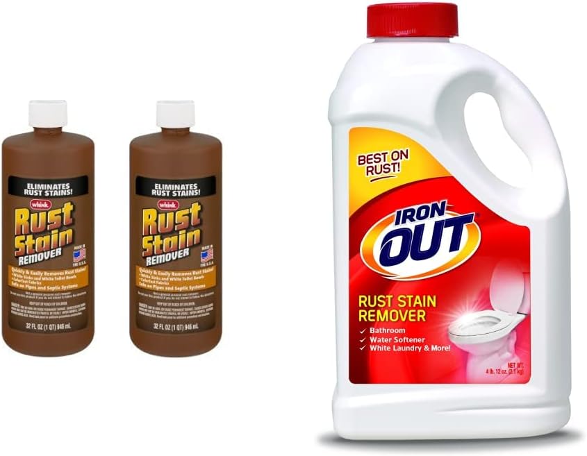 Whink Rust Stain Remover 32 Ounce 2 Pack & Iron OUT