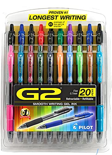 Bolígrafo gel premium Pilot G2 pack 20 unidades miniatura 1