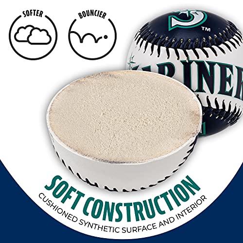 Image of Franklin Sports MLB Team Soft Baseballs - Team Logo - Fan Shop Toy Baseball for Kids - Decoration for Desks and Office