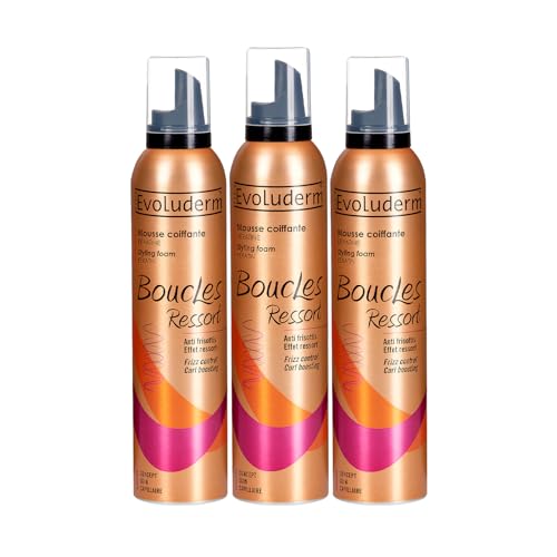Mousse Coiffante Kératine EVOLUDERM Boucles Ressort Définies Antifrisottis Naturel