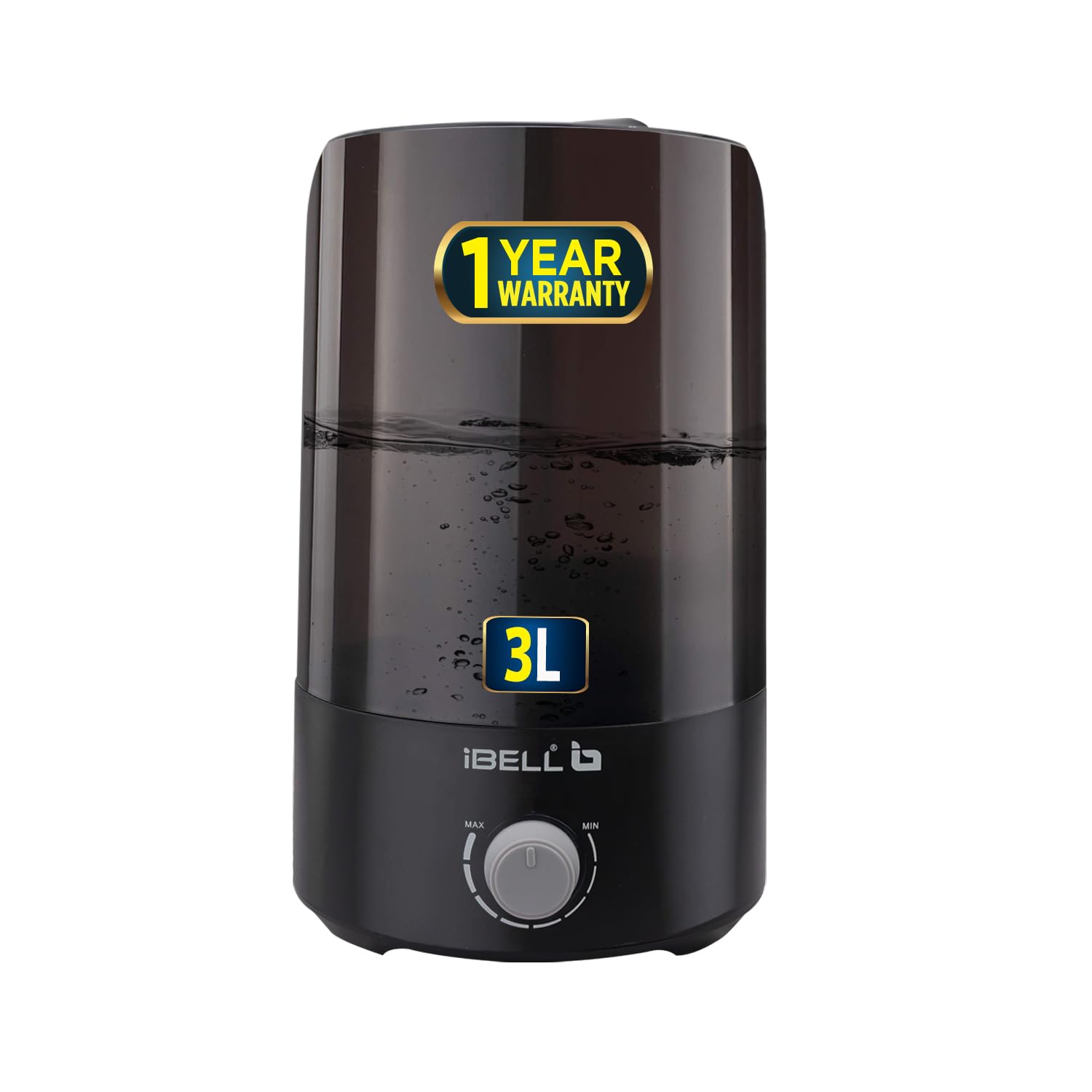 iBELL Humidifier for room, 3L, Ultrasonic, Adjustable Mist Output, Super Quiet 360° Nozzle, Lasts Up To 24 Hrs, Essential Oil Diffuser, HU300M (Black) (B0CXDG59J1) Amazon Price History, Amazon Price Tracker