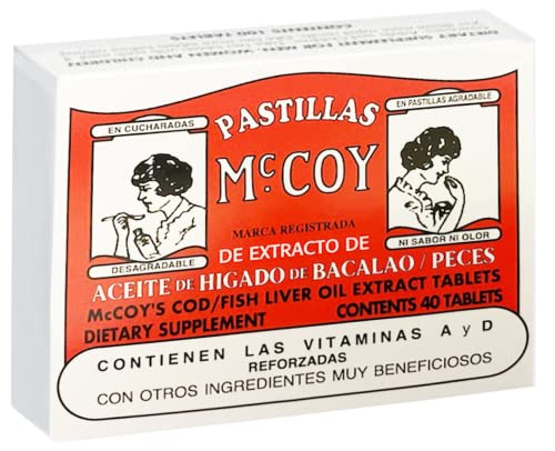 Mccoy Cod/Fish Liver Oil Extract Tablets 40 Mccoy Cod/Fish Liver Oil Extract Tablets 40