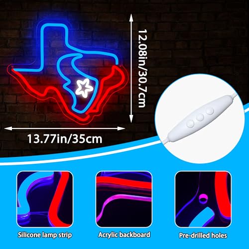Image of Football Neon Sign for Wall Decor Rugby LED Light for Man Cave | Dimmable football neon light, bedroom, rugby fans club, garage, gamer room, bar decor, birthday gifts, size 13.7*12 in