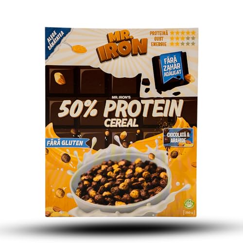 Cereales proteicos 50% sin azúcar añadido – Chocolate y cacahuetes