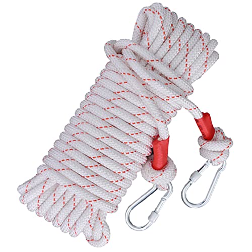 Washing Line Rope 10mm Thick Strong Clothes Line Outdoor Heavy Duty Clotheslines (Steel Wire Core) High Load-Bearing Anti-Sun Non-Slip for Garden Camping