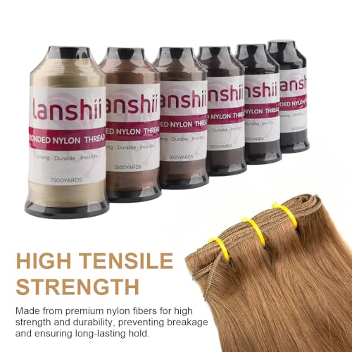 Hilo de nylon 1500 yardas para coser extensiones miniatura 3