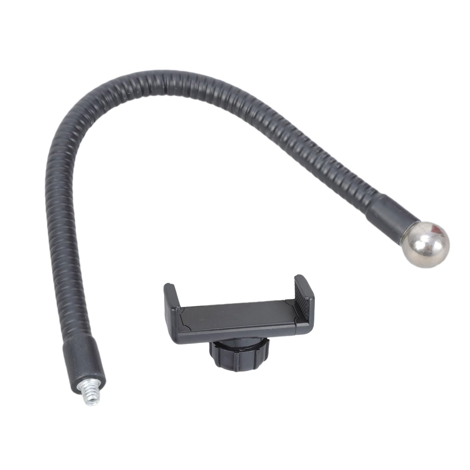 PIEXANGH Smartphone Bracket for Tripod Monopod Clip Flexible Hose Mount Holder Clamp Stand Long Arm Clip Holder Flexible Hose Phone Mount for Live Streaming