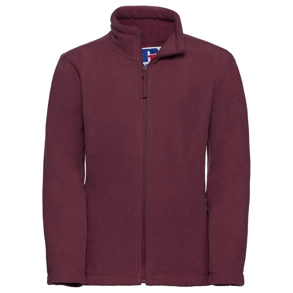 Jerzees Schoolgear Childrens Full Zip Outdoor Fleece Jacket (3-4) (Burgundy)