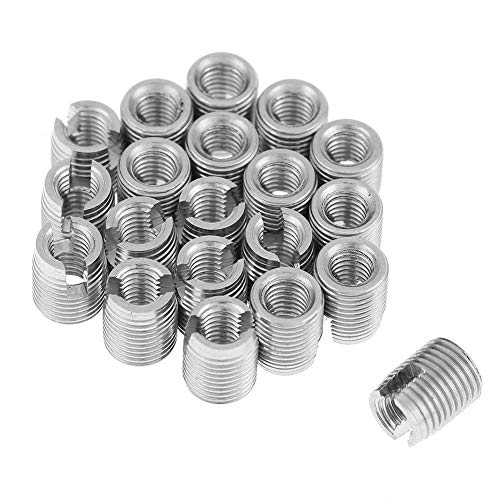 Dingln Inserti Filettati, 20Pcs Inserti Filettati Sus303 Viti Per Riparazione Viti In Acciaio Al Carbonio(Inner M3*0,5 Outer M5*0,5)