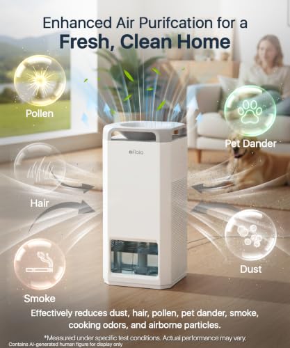 Image of Afloia 1000ml /h Mist Free Humidifier and Air Purifier in One for Bedroom