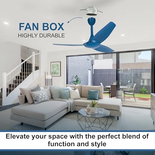 Image of Forus Metal Fan Box Round Wall-Mounted Ceiling Fan Box, 18 Gauge GI Sheet Metal, Rustproof Heavy-Duty Flush Mount Electrical Junction Box, Durable Galvanized Iron, Modular Design, 18 Gauge Thickness