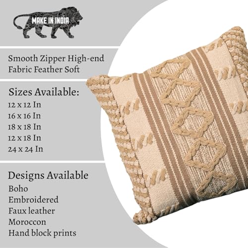Image of Cotton Cushion Covers for Sofa & Bed Set of 1