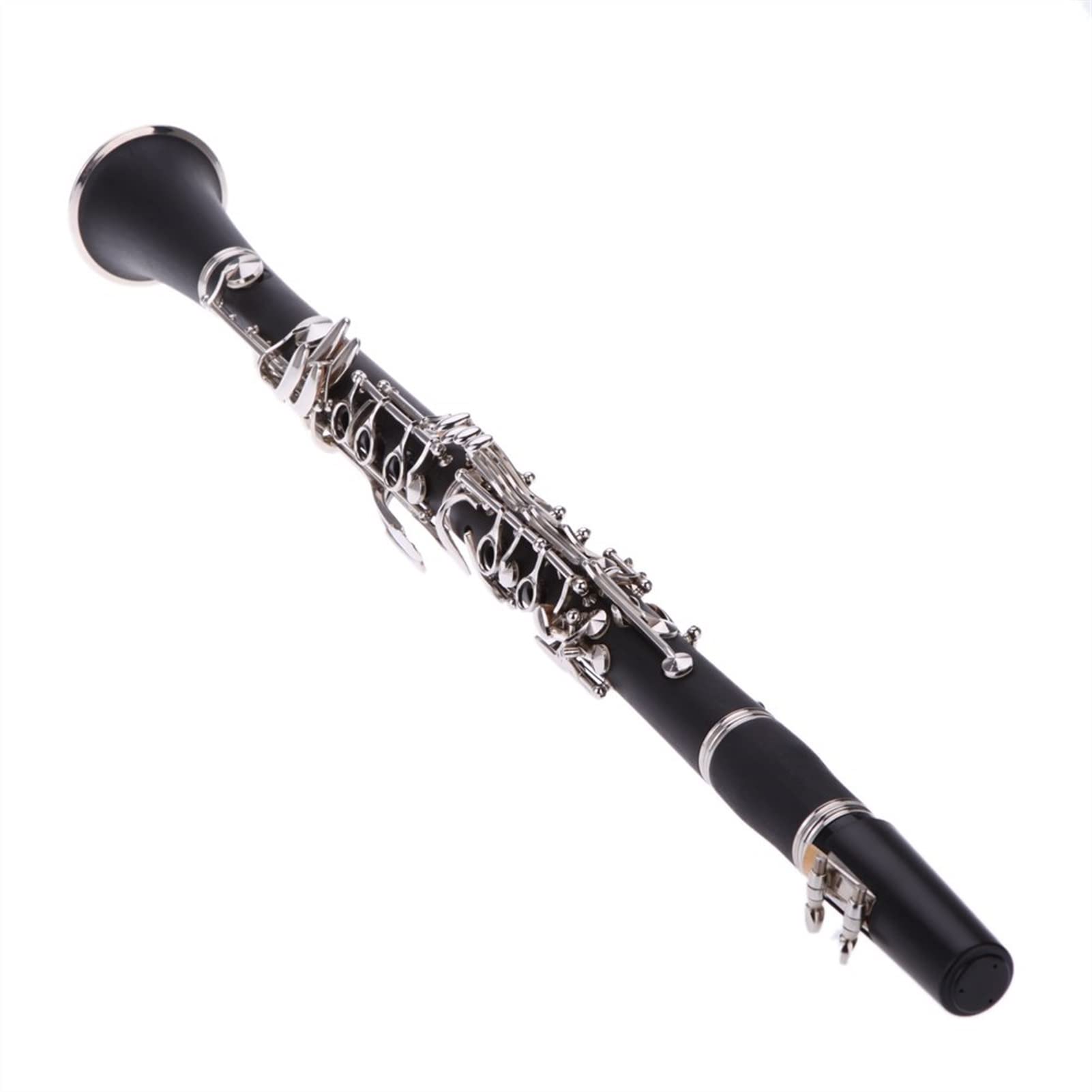 17 Llave BB Flat Clarinet Nickel Plating Con Guantes De Tela De Limpieza Instrumentos Musicales Duraderos