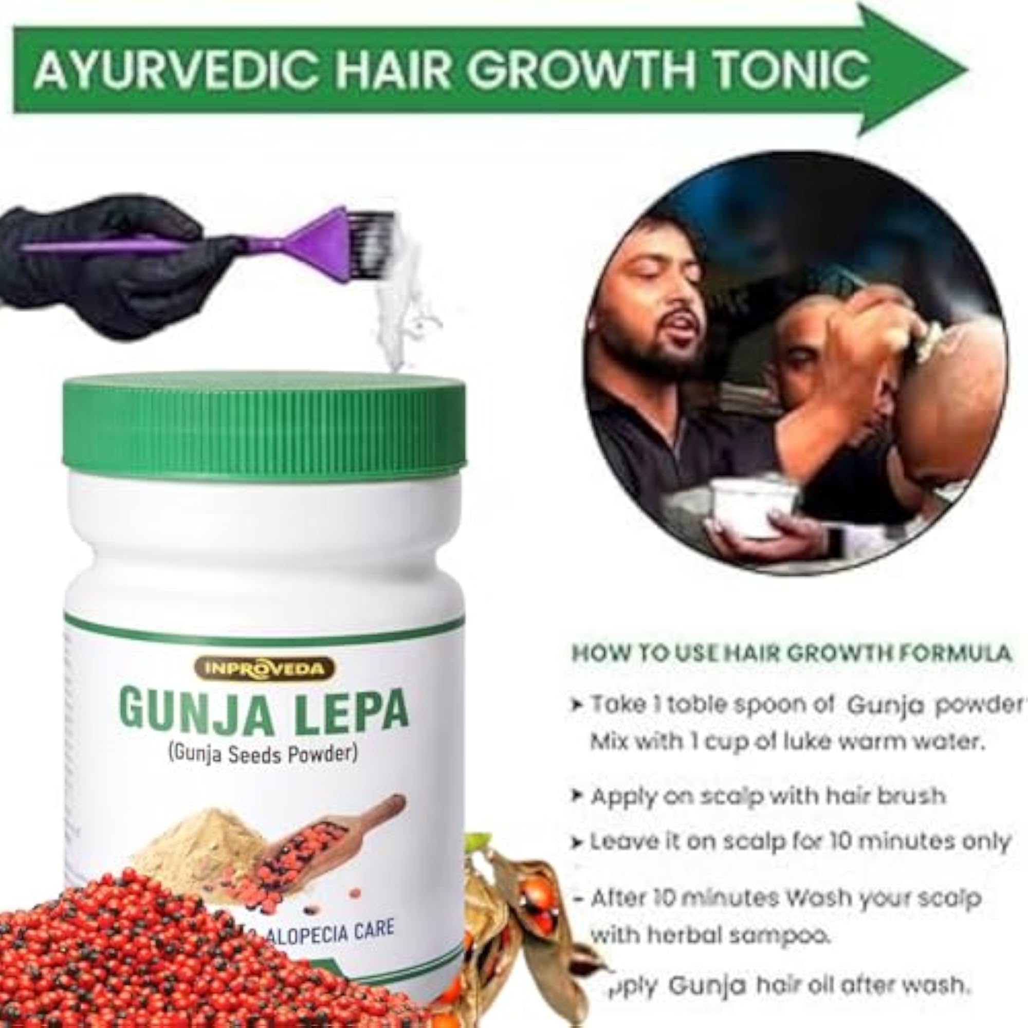 Gunja Powder for Natural Haircare