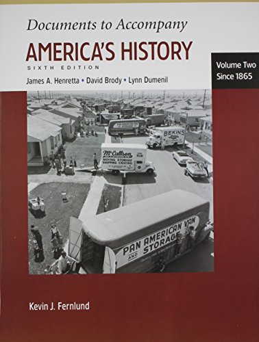 America's History 6e V2 & Documents to Accompan... 0312465831 Book Cover