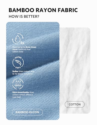 DAVID ARCHY Men's Briefs Rayon Made From Bamboo Soft Seamless Underwear Support Pouch No Fly Briefs for Men 4 Pack4