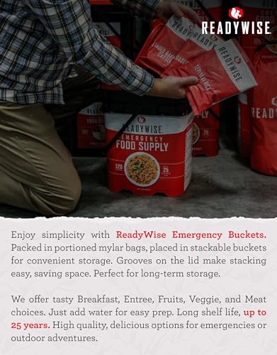 ReadyWise Emergency Food Supply, Freeze-Dried Survival-Food Disaster Kit, Camping Food, Prepper Supplies, Emergency Supplies, Freeze-Dried Fruit-and-Vegetable Kit, 20-Year Shelf Life, 120 Servings - Image 7