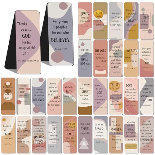 Chinco 30 Pcs Magnetic Christian Bookmarks Bulk...