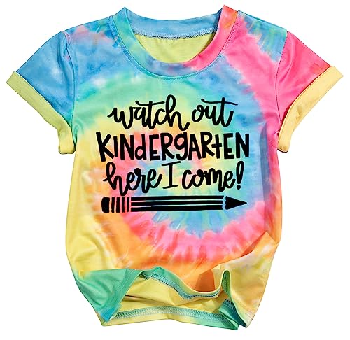 Image of Watch Out Kindergarten Here I Come Shirt Kindergarten Shirts for Girls Kids Back to School T Shirt Children School Tee