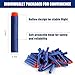 Pokiiulk Refill Darts 150 Pcs Bullets Ammo - Compatible with Nerf Guns N-Strike Elite Series - Refill Darts Premium Foam Bullets Pack for Boys Party Favors(Blue)
