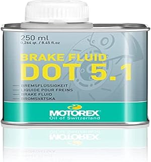 Motorex 300287 DOT 5.1 Brake Fluid 0.25L - High Boiling Point Hydraulic Fluid for Brakes, Clutch & ABS Systems