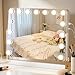 Tuocal Hollywood Schminkspiegel mit Beleuchtung, 60×53cm Kosmetikspiegel mit dimmbar 15 LED Licht, 3 Farbmodi, Smart Touch Steuerung Spiegel, 360° Drehbarer Tischspiegel für Schminktisch Schlafzimmer