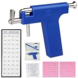Ear Piercing Kit with Cubic Zirconia Earrings, Ear Nose Navel Piercing Tool Set with 98 Pcs Ears...