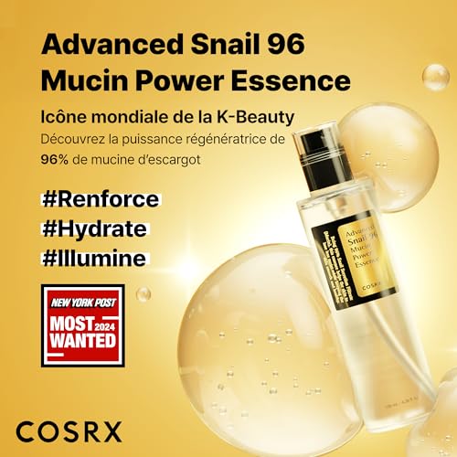 COSRX Advanced Snail 96% Mucin Power Essence 100 ml | Sérum Hydratante avec Mucine Bave d'Escargot | Anti Rides Peaux d'Acné et Sèches Soins pour le Visage | Coréen Korean Skincare – Image 4
